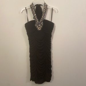 IZ Byer black halter dress